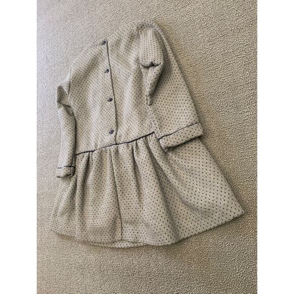 Martina‎ Charlotte Girls 4Y Gray And Navy Drop Waist Dress - Picture 11 of 13